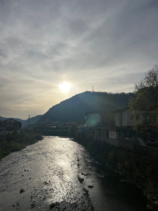 Early morning documentation of Zlatograd, Bulgaria street scenes