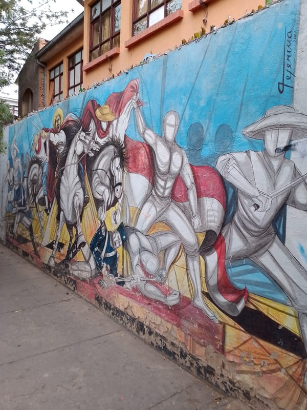 Murals and religious displays documented in Tarija, Bolivia