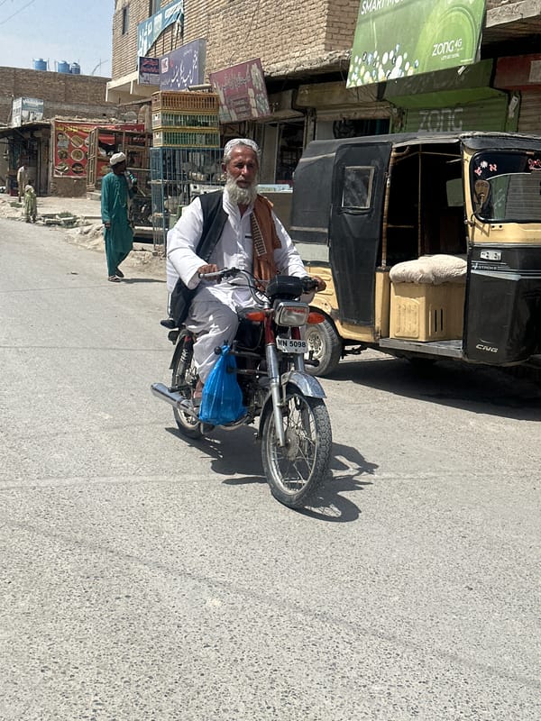 Street scenes from a dusty Quetta neighborhood, June 2026