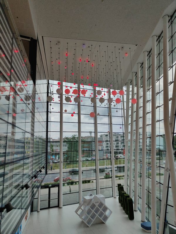 Afternoon browse through a modern Warsaw shopping mall