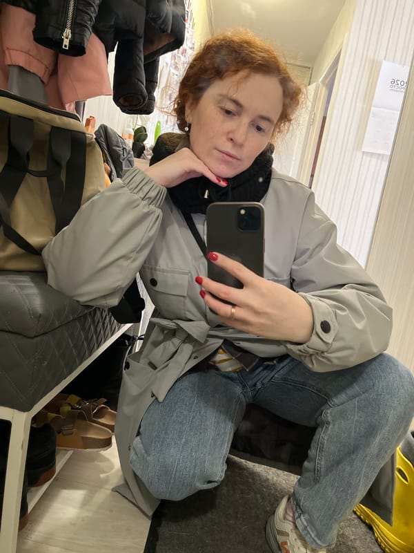 Woman takes early morning selfies in Chaikovsky, Russia