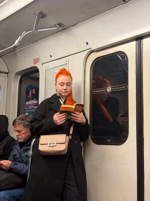 Morning commute captured on Shushary public transit