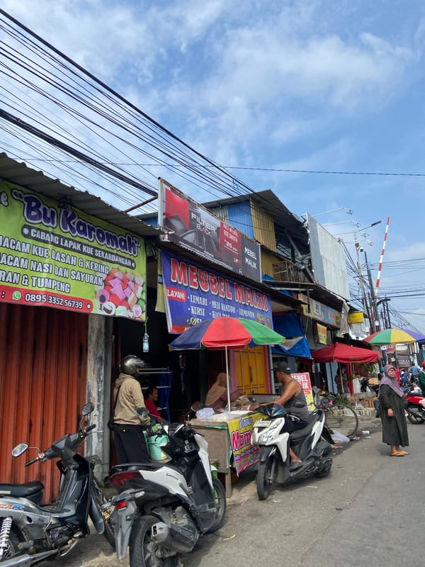 Family dining outing captured at Indonesian eatery