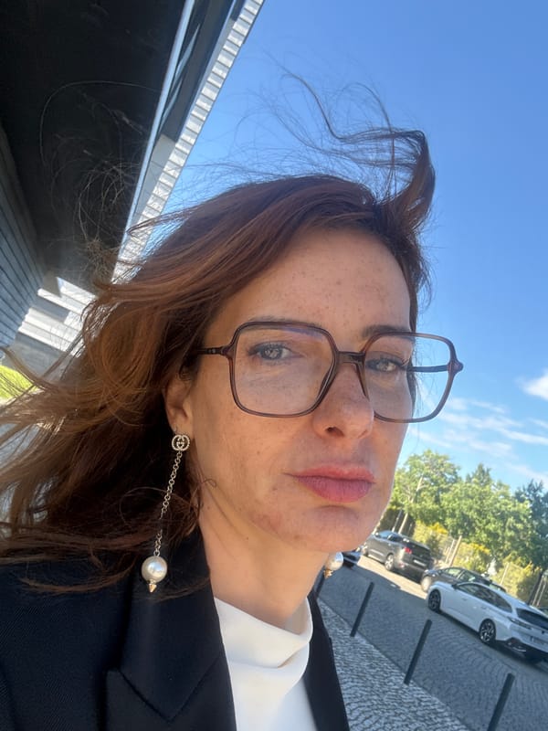 Woman Takes Selfie in Loures, Portugal