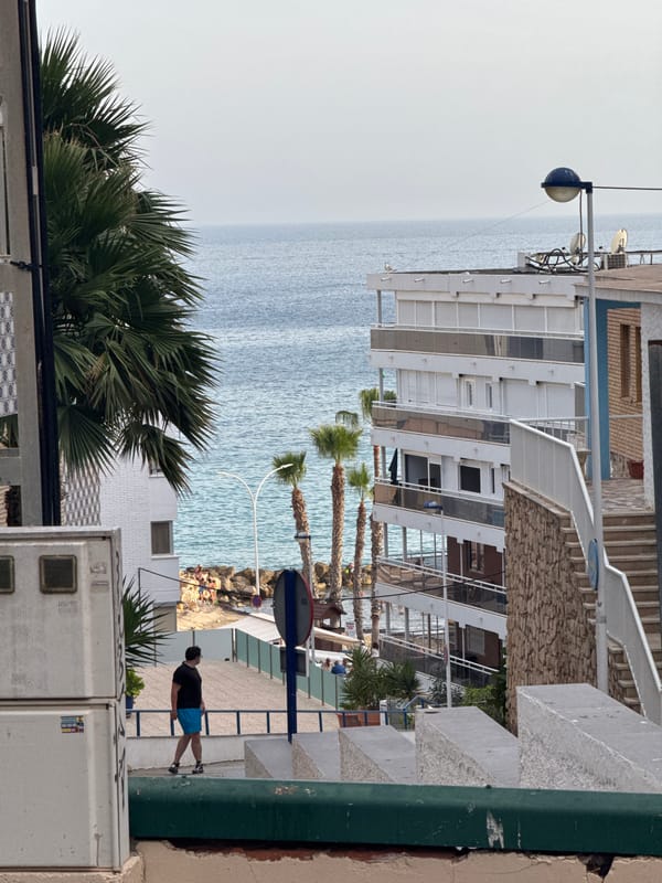 Street scenes along Spain's Costa Blanca on a hazy June afternoon