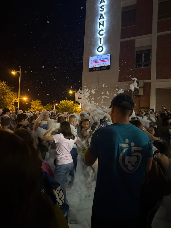 Foam party and inflatable obstacle course draw crowds