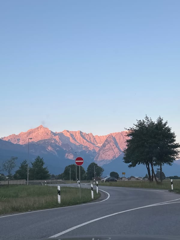 Bavarian Alps at sunset, multiple angles from Garmisch-Partenkirchen