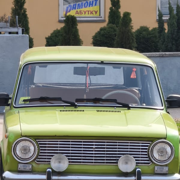 Classic Lada car spotted in Hrodna, Belarus