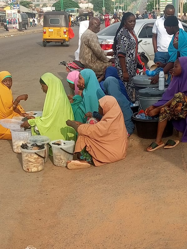 Morning market and street life in Gombe and Tempure, Nigeria