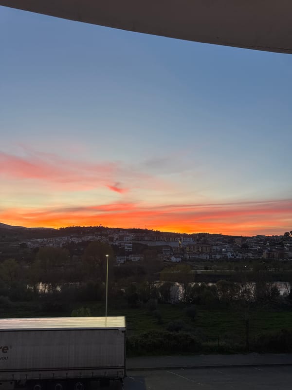 Evening sunset and gaming scenes documented in Mirandela Portugal