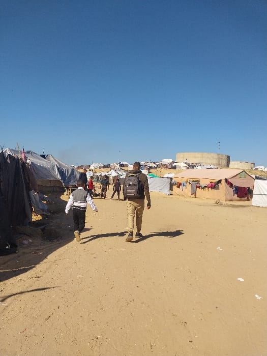 Daily life documented in Khan Yunis temporary settlement