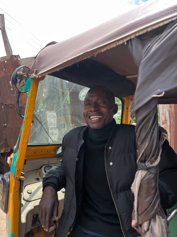 Auto-rickshaw and street life in Jos and Gura Top, Nigeria