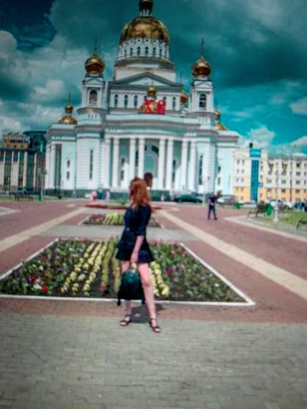 Cathedral landmark and everyday street scenes in Saransk