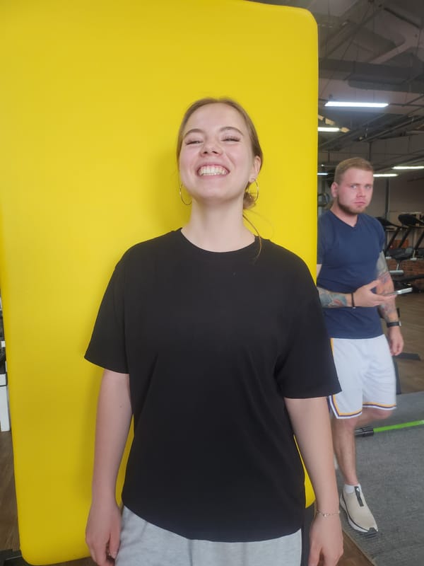 Fitness activities documented at indoor gym facility