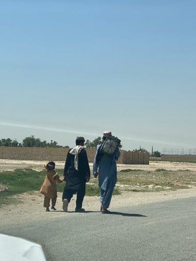Morning street life documented in Kandahar neighborhoods