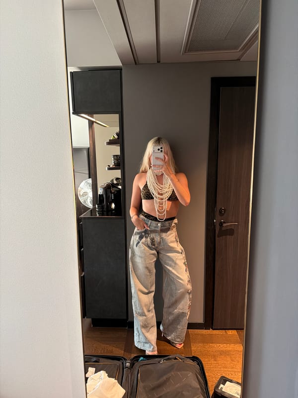 Blonde visitor documents Stockholm hotel stay with selfies, meals