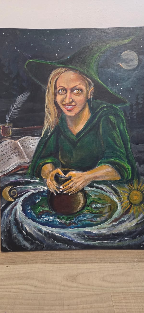 Witch painting documented in Troyan, Bulgaria