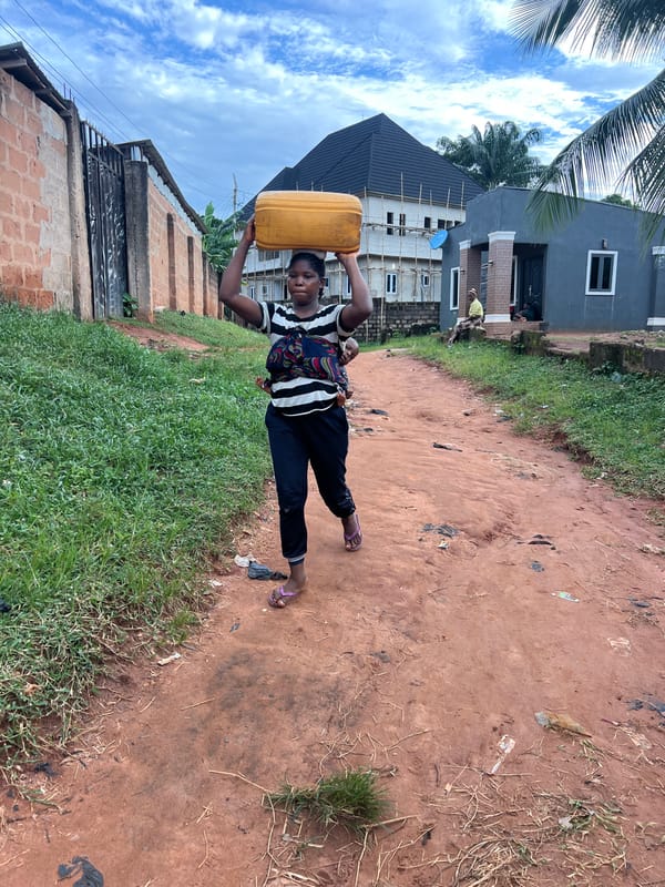 Everyday life in Nkpor: paths, sheep, and doorways
