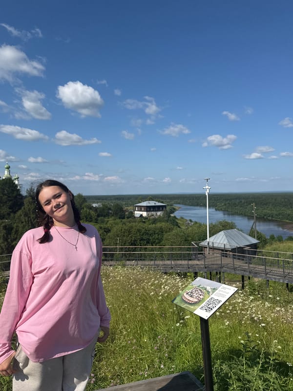 Summer morning exploring Cherdyn's historic hilltop and river views