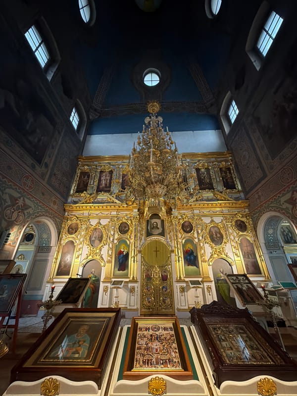 Orthodox church visit and community activities in Saint Petersburg