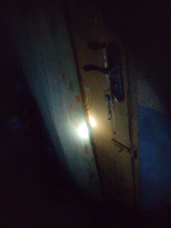 Dimly lit room details photographed rapidly at night in Jalingo