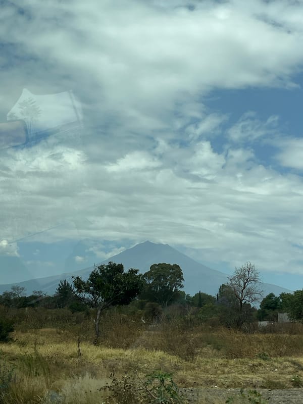 Rural landscape view captured in Atlixco, Mexico