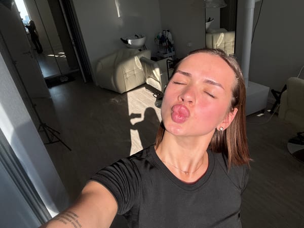 Quick selfie session in a Perm interior, July 2026