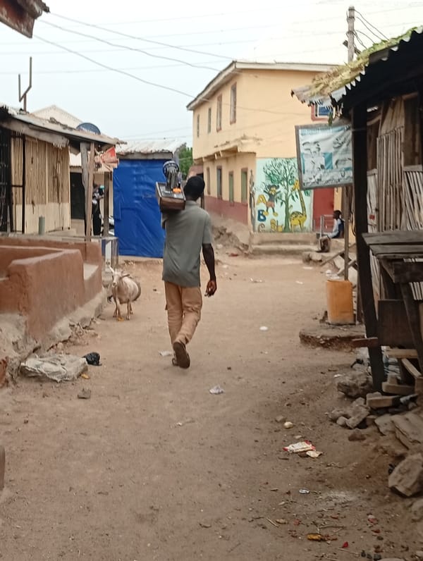 Morning street life documented in two Nigerian communities