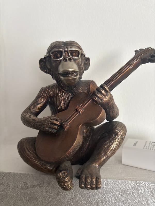 Decorative figurines and everyday moments in Menovnoe, Kazakhstan