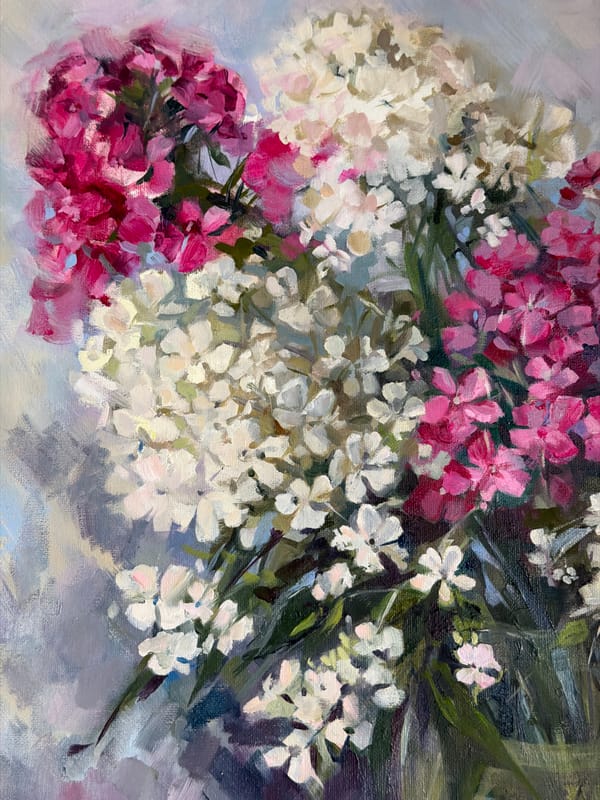 Floral paintings on display in Irkutsk