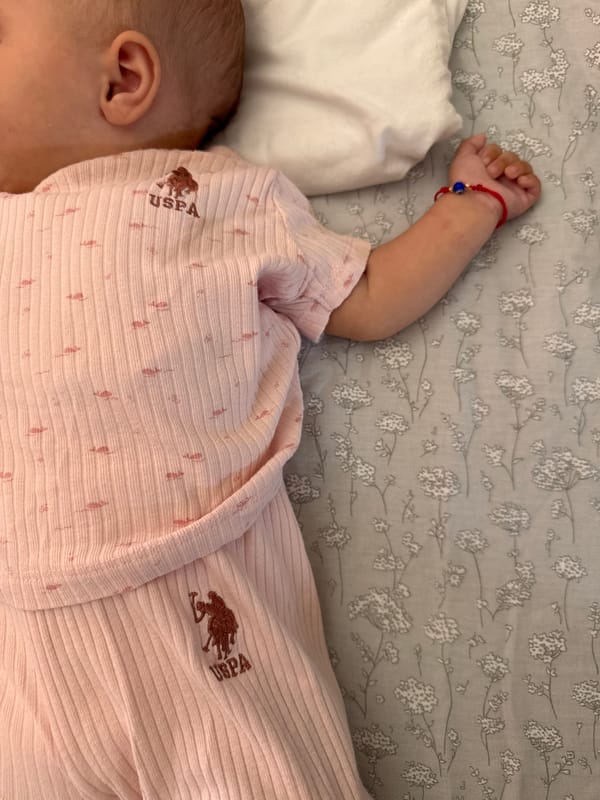 Family moments with sleeping baby captured in Velingrad, Bulgaria