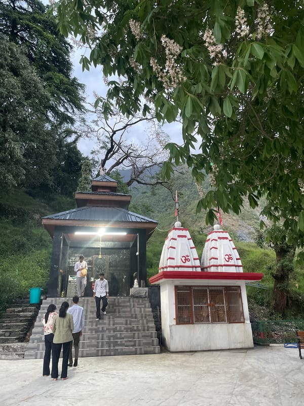 Devotees observed in prayer rituals at Bhagsu temple complex