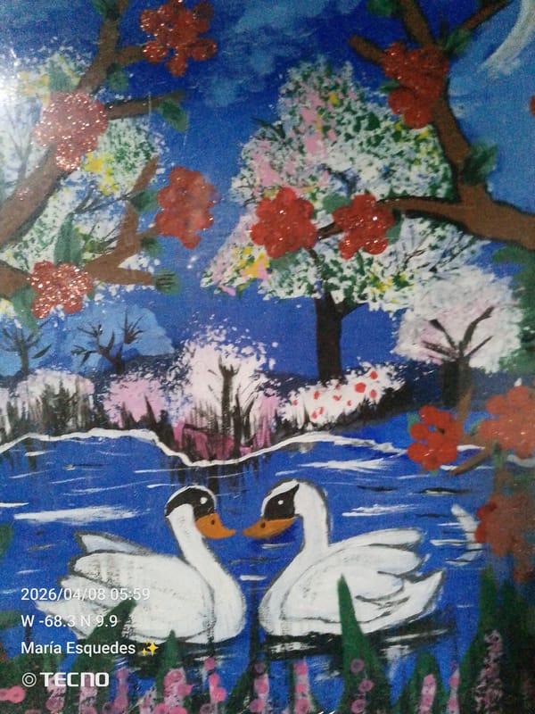 Art and birthday flowers captured in Tinaquillo, Venezuela