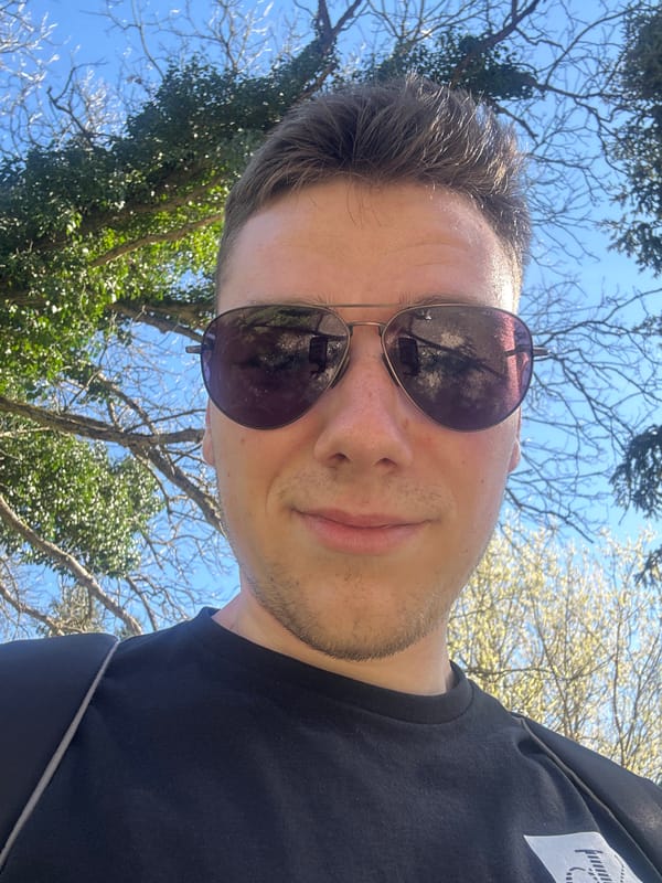 Person takes outdoor selfie in Pleven, Bulgaria