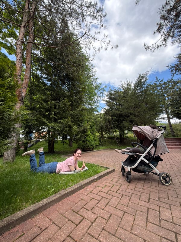 Family enjoys casual morning outing at Estosadok park