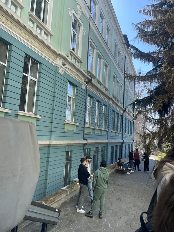 Morning documentation of daily life in Varna, Bulgaria