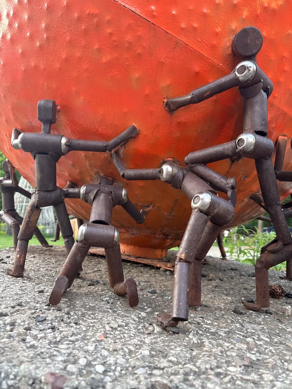 Park sculptures and playground installations documented in Izhevsk, Russia