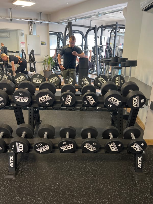 Morning gym session documented through selfies in Gabrovo Bulgaria