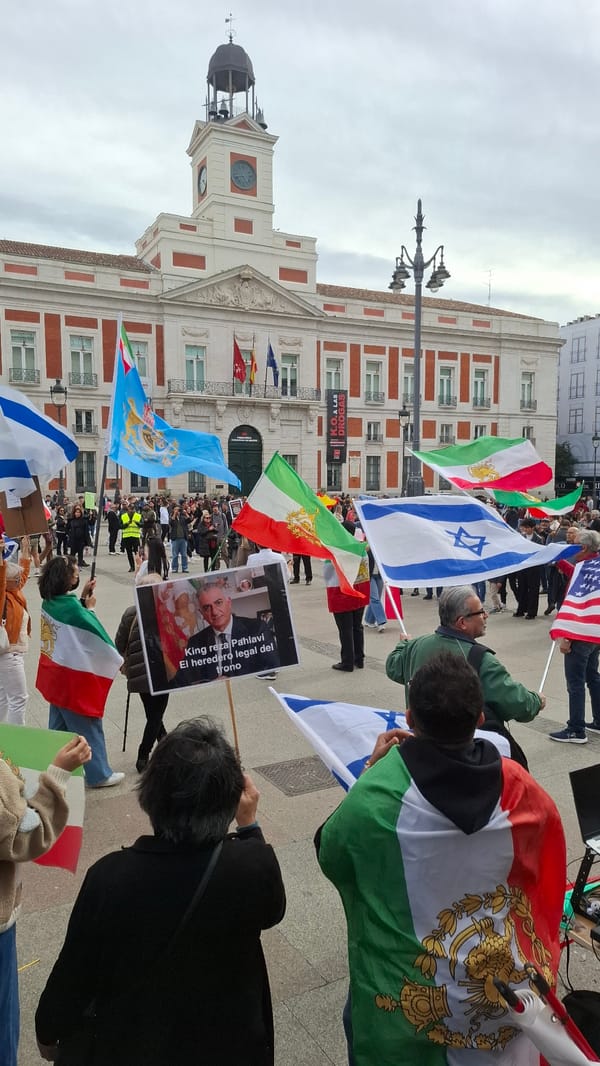 Pro-Iranian opposition demonstration held at Madrid's Puerta del Sol