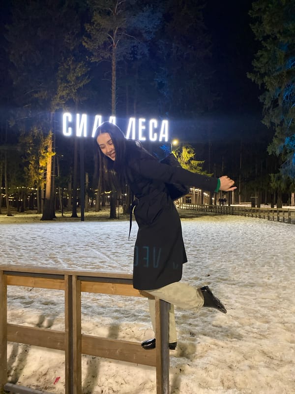 Winter park illumination display draws visitors in Votkinsk, Russia