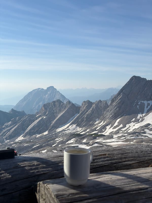 Coffee with a view from Germany's highest peak