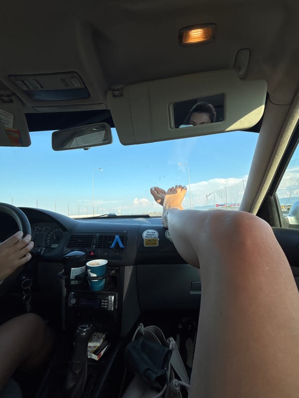 Sunny afternoon in the car, Sofia