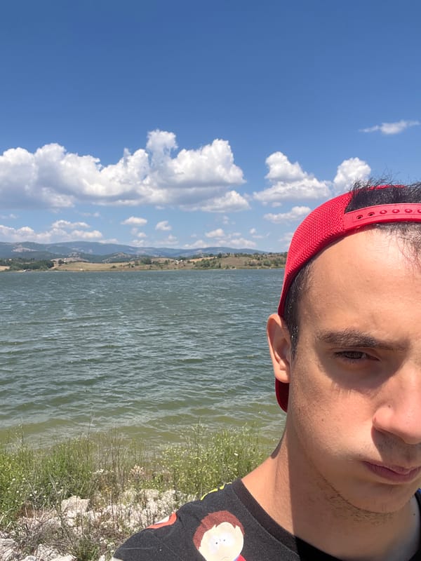 Hanging out at Logodaj Reservoir on a summer morning.