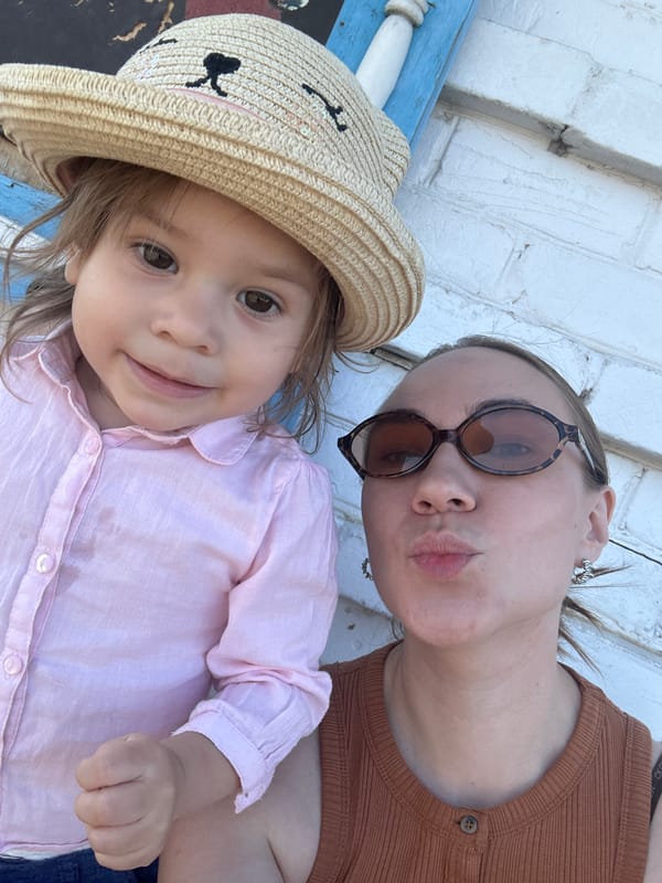 Mother and child enjoy afternoon at Chaikovsky training facility