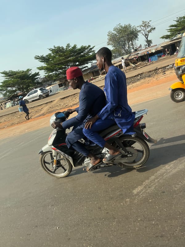 Morning street life documented in Ado, Nigeria