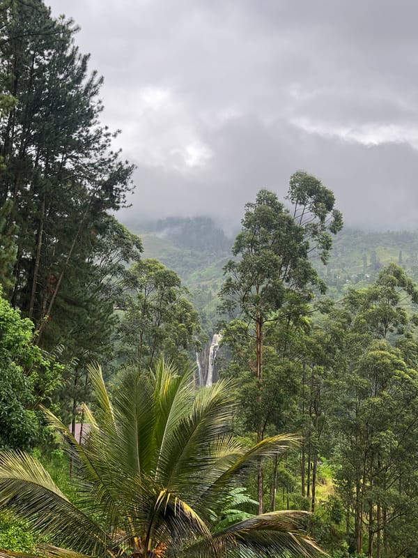 Natural landscape documented in Ramboda, Sri Lanka
