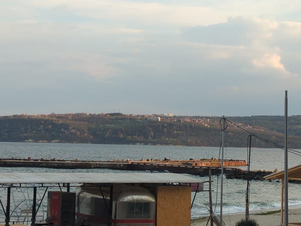Overcast afternoon captured along Varna's coastline