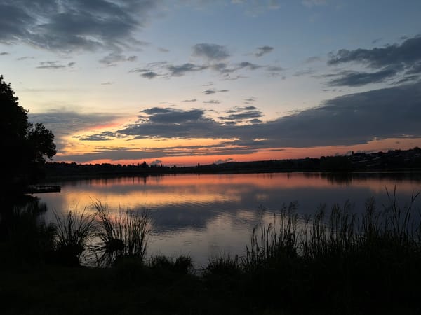 Rural dusk scenes caught during a vivid golden hour