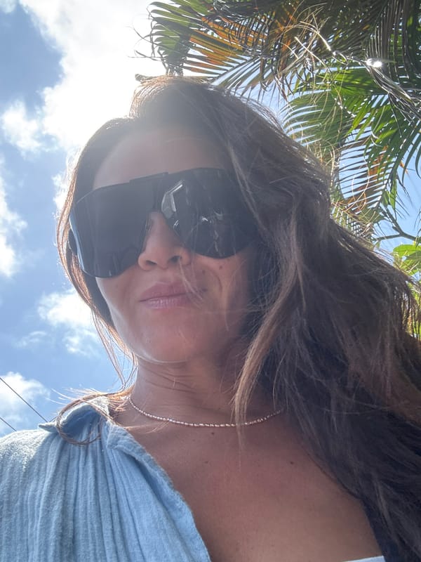 Sunny selfie moment in Kuta Selatan, Bali