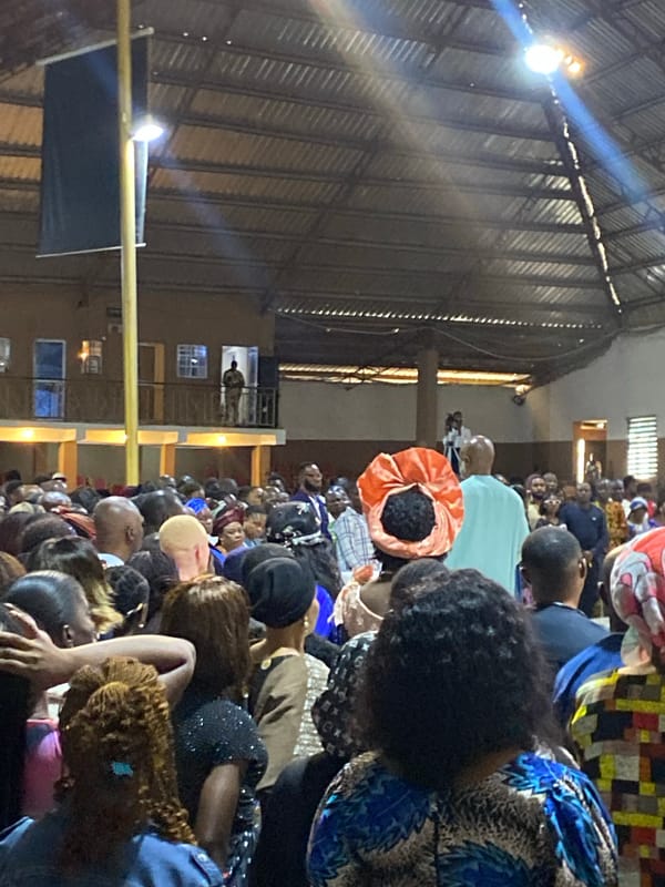 Religious gathering underway at Rukuba Road venue, Jos, Nigeria